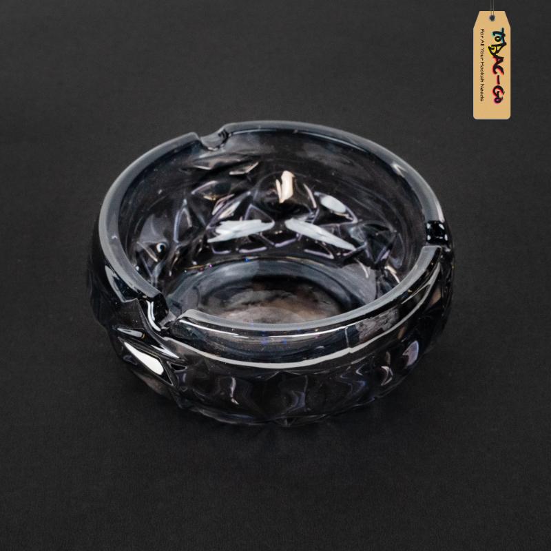 Red Cherry Glass Ashtray 5 Inches