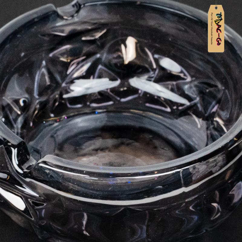 Red Cherry Glass Ashtray 5 Inches