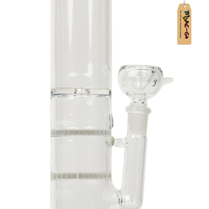 Double Honeycomb Percolator Clear 16 Inches