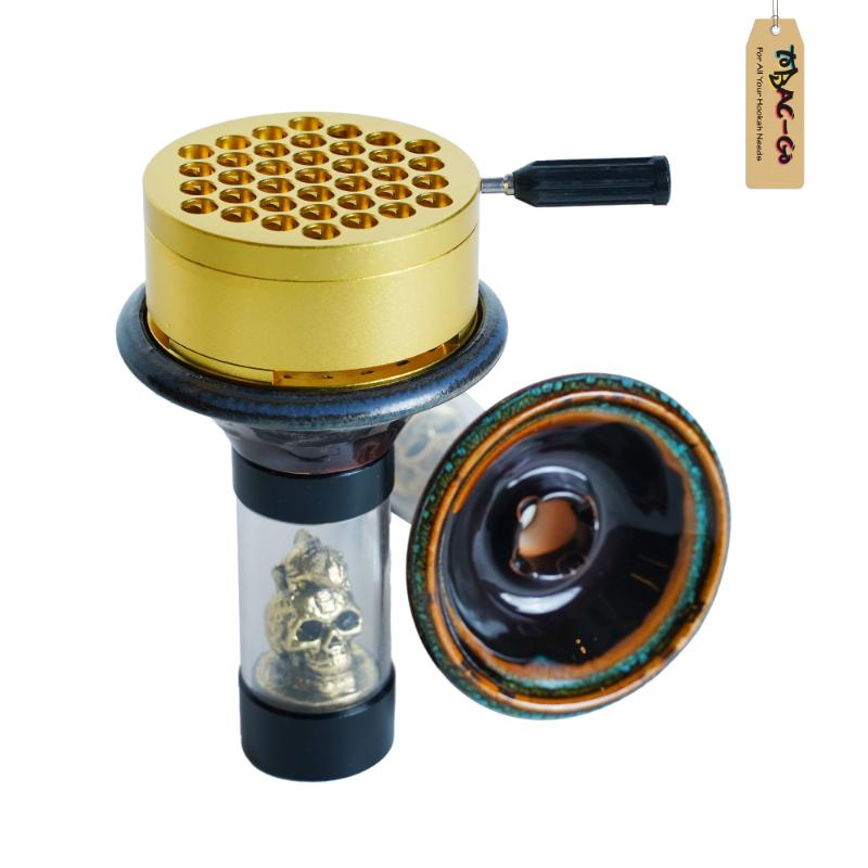 Skull Gold Chillum + HMD Combo